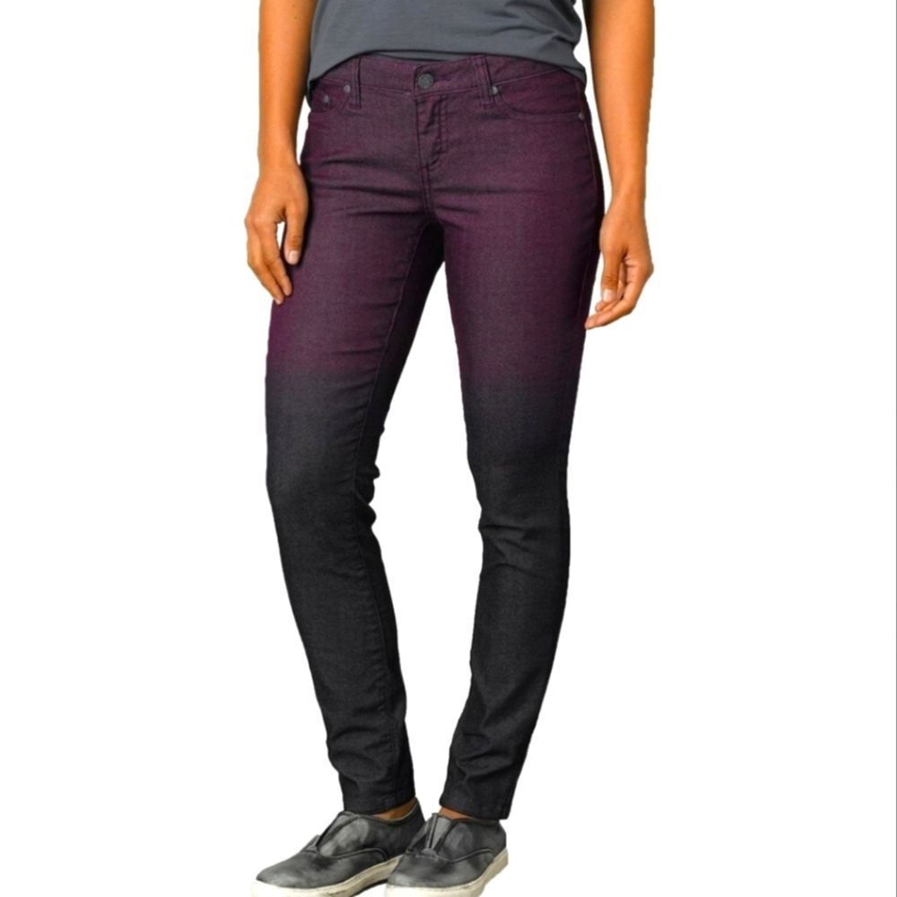 NWT PrAna Jett Black Plum Pants W4JETP315 Sz 4